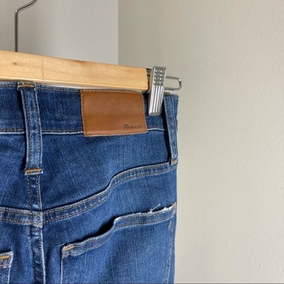 Madewell 10” High Rise Skinny Jeans Button Front Medium Hanna Wash Size 23 Women - Picture 8 of 12